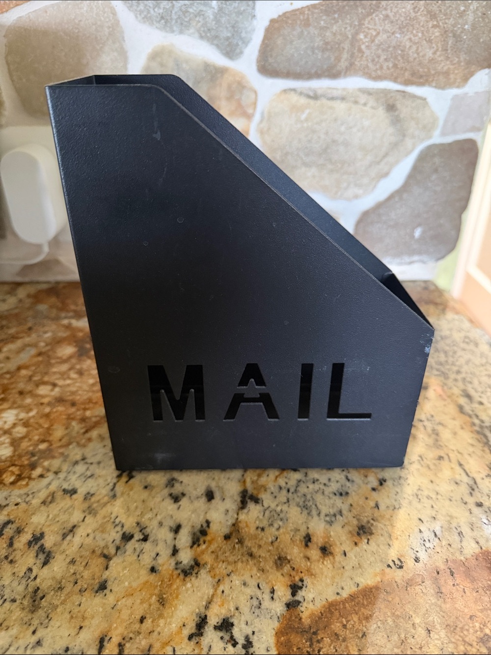 Black Mail Organizer Mini File Holder